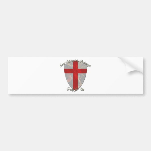 St. Michael - Shield Bumpersticker (Voorkant)
