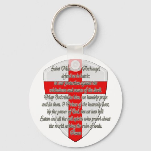 St. Michael - Shield Sleutelhanger (Voorkant)