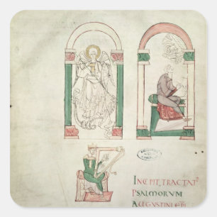 St. Michael, St. Augustine en St. David Vierkante Sticker