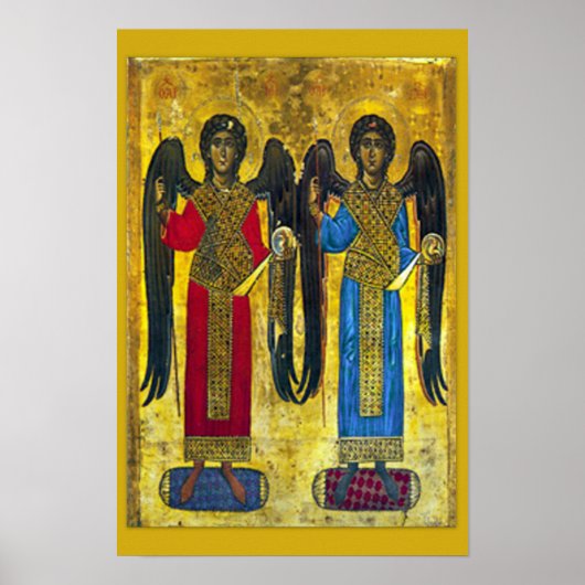 St. Michael & St. Gabriel Archangel icon 01B Poste Poster (Voorkant)