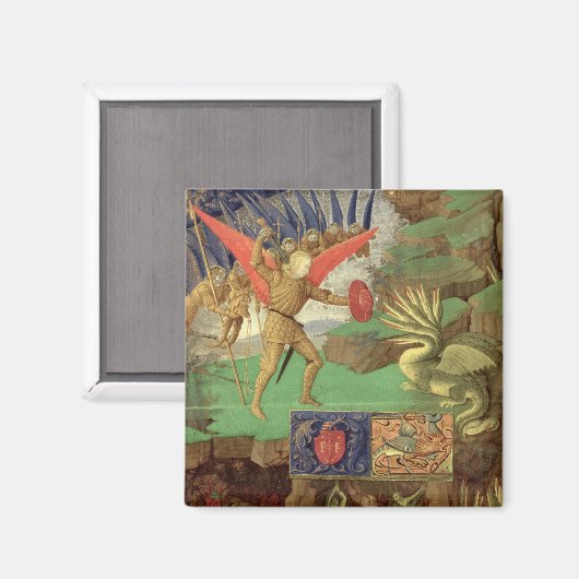 St. Michael Sting the Dragon Magneet (Voorkant / Achterkant)
