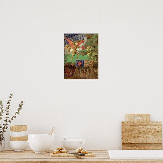 St. Michael Sting the Dragon Poster (Keuken)