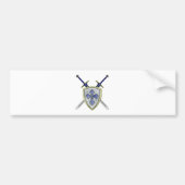 St. Michael - Swords and Shield Bumpersticker (Voorkant)
