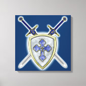 St. Michael - Swords and Shield Canvas Afdruk (Voorkant)