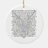 St. Michael - Swords and Shield Keramisch Ornament (Achterkant)