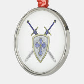 St. Michael - Swords and Shield Metalen Ornament (Links)