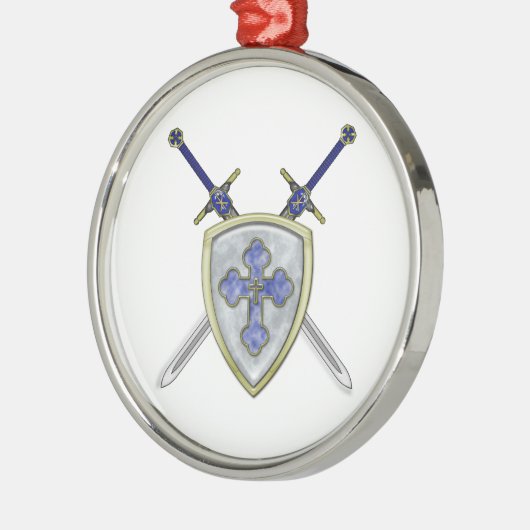 St. Michael - Swords and Shield Metalen Ornament (Links)