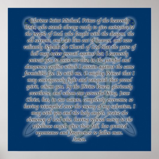 St. Michael - Swords and Shield Poster (Voorkant)