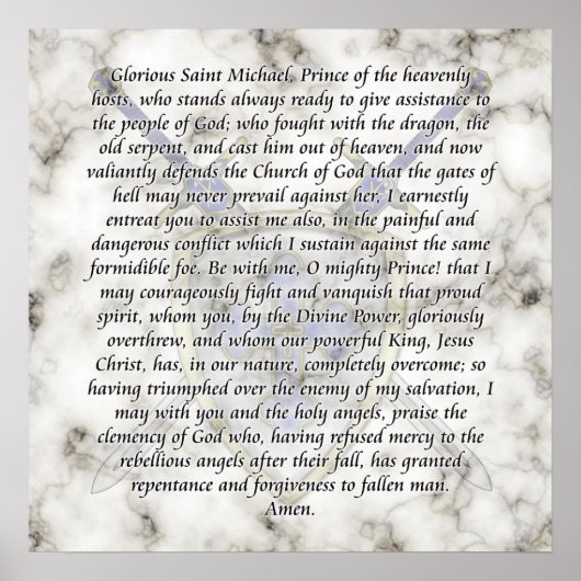 St. Michael - Swords and Shield Poster (Voorkant)