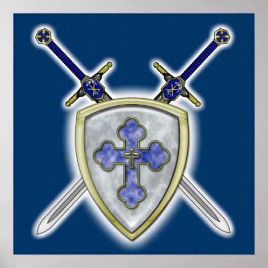 St. Michael - Swords and Shield Poster (Voorkant)