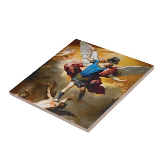 St. Michael the Archangel 13B Ceramic Tegel Tegeltje (Zijkant)