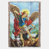 St. Michael the Archangel Angel katholieke Blanket Deken (Voorkant Verticaal)