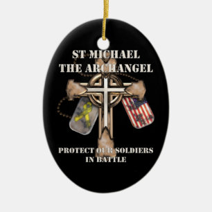 St Michael The Archangel - bescherm onze soldaten Keramisch Ornament