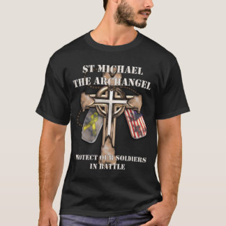 St Michael The Archangel - bescherm onze soldaten T-shirt