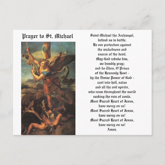 St. Michael the Archangel Briefkaart (Voorkant)