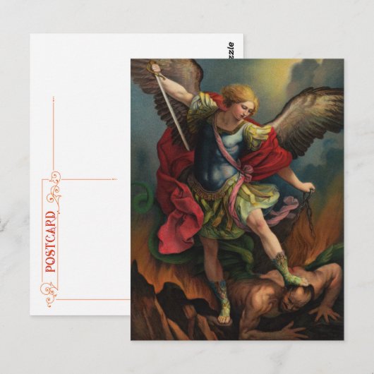 St. Michael the Archangel Briefkaart (Voorkant / Achterkant)