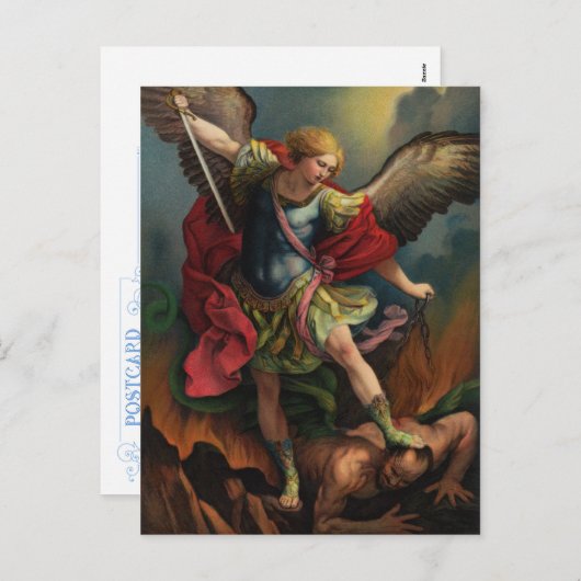 St. Michael the Archangel Briefkaart (Voorkant / Achterkant)