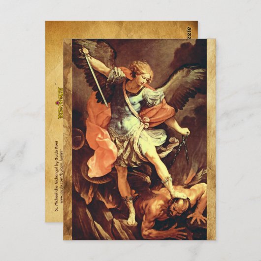 St. Michael the Archangel Briefkaart (Voorkant / Achterkant)