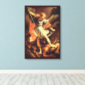 St. Michael the Archangel Canvas Afdruk (Insitu (Houten vloer))