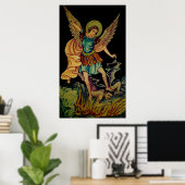 St. Michael The ArchAngel Canvas Print (Thuiskantoor)