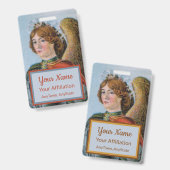 St. Michael the Archangel (detail; M 017) Badge (Voor- en achterkant)