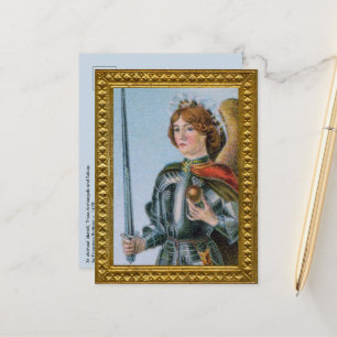 St. Michael the Archangel (detail; M 017) Briefkaart