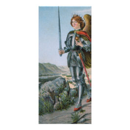 St. Michael the Archangel (detail; M 017) Reclamekaart