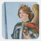 St. Michael the Archangel (detail; M 017) Vierkante Sticker (Voorkant)