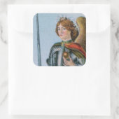 St. Michael the Archangel (detail; M 017) Vierkante Sticker (Tas)