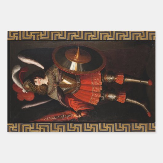 St. Michael the Archangel door Fra Angelico, Zurba Inpakpapier Vel (Voorkant 3)