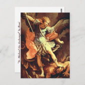 St. Michael the Archangel door Reni Briefkaart (Voorkant / Achterkant)