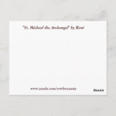 St. Michael the Archangel door Reni Briefkaart (Achterkant)