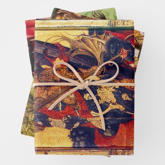 St. Michael the Archangel en Saint George Inpakpapier Vel (In situ)