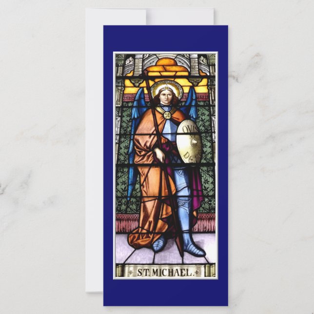 St. Michael The Archangel Glas in lood Window (Voorkant)