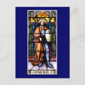 St. Michael The Archangel Glas in lood Window Briefkaart (Voorkant)