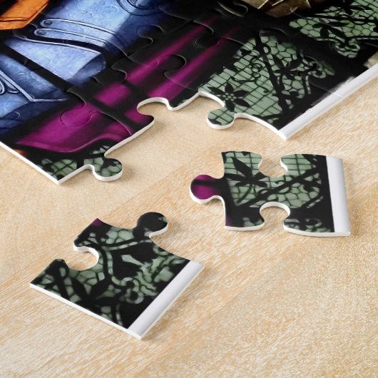 St. Michael The Archangel Glas in lood Window Legpuzzel (Zijkant)