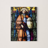 St. Michael The Archangel Glas in lood Window Legpuzzel (Verticaal)