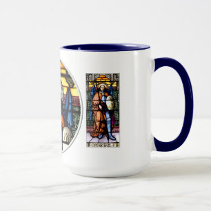 St. Michael The Archangel Glas in lood Window Mok