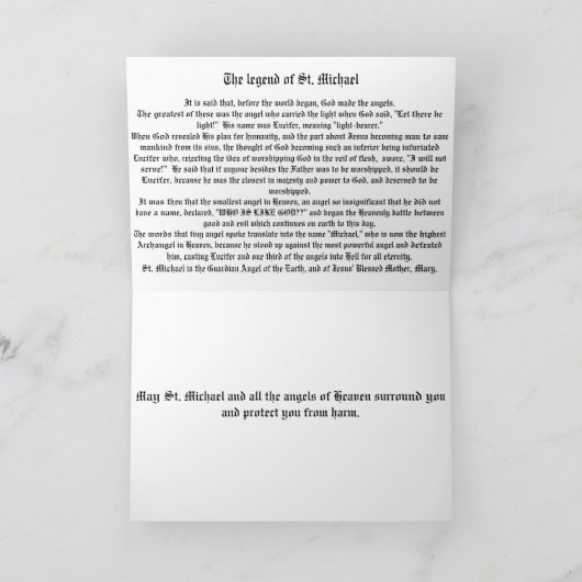 St. Michael the Archangel Kaart (Binnen)