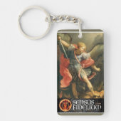 St. Michael the Archangel-katholiek Sleutelhanger (Voorkant)