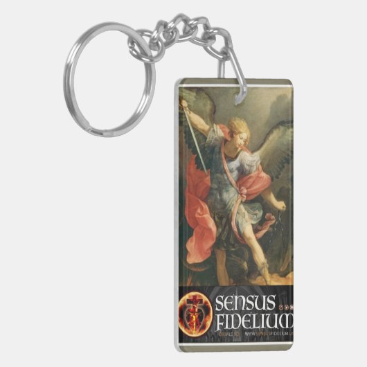St. Michael the Archangel-katholiek Sleutelhanger (Voorkant Links)