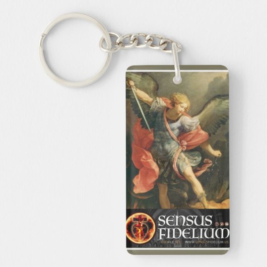 St. Michael the Archangel-katholiek Sleutelhanger (Voorkant)