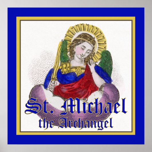 St. Michael the Archangel (M 009) Poster (Voorkant)