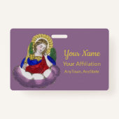 St. Michael the Archangel (M 009; Stijl 1) Badge (Achterkant)