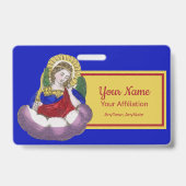 St. Michael the Archangel (M 009; Stijl 2) Badge (Achterkant)