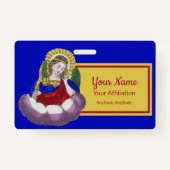 St. Michael the Archangel (M 009; Stijl 2) Badge (Achterkant)