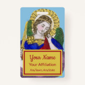 St. Michael the Archangel (M 009; Stijl 3) Badge (Achterkant)