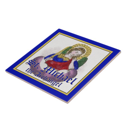 St. Michael the Archangel (M 009) Tegeltje (Zijkant)