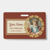 St. Michael the Archangel (M 010) Badge (Achterkant)