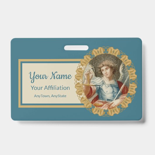 St. Michael the Archangel (M 010) Badge (Voorkant)